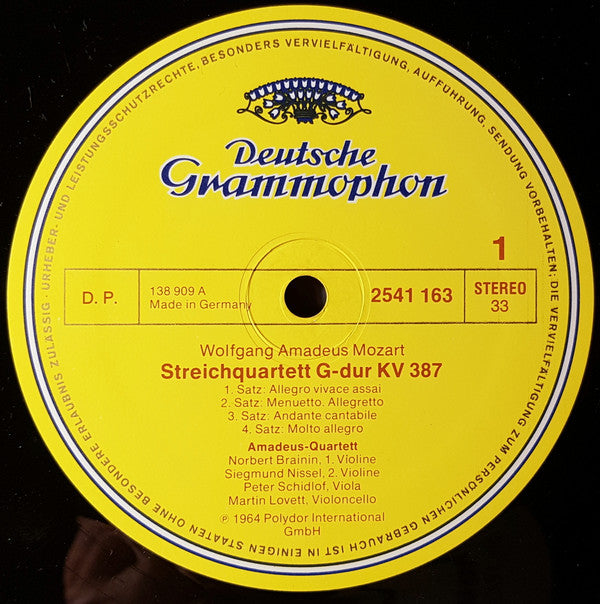 Wolfgang Amadeus Mozart, Amadeus-Quartett : Die 6 "Haydn"-Quartette (3xLP + Box)
