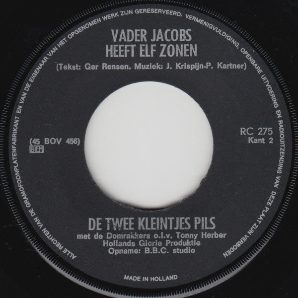 De Twee Kleintjes Pils : F.C. Utrecht (7", Single)