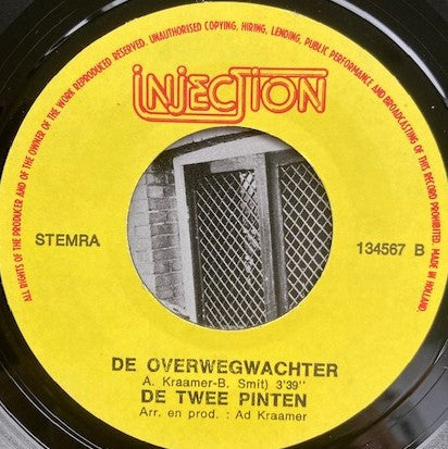 De Twee Pinten : Vergeet Mij Niet (7", Single)