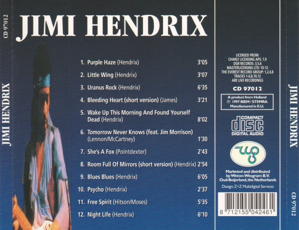 Jimi Hendrix : Jimi Hendrix (CD, Comp)