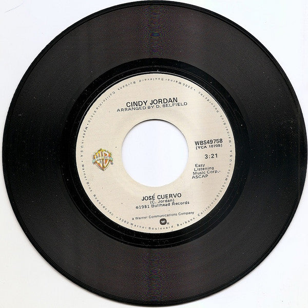 Cindy Jordan : José Cuervo (7", Single)