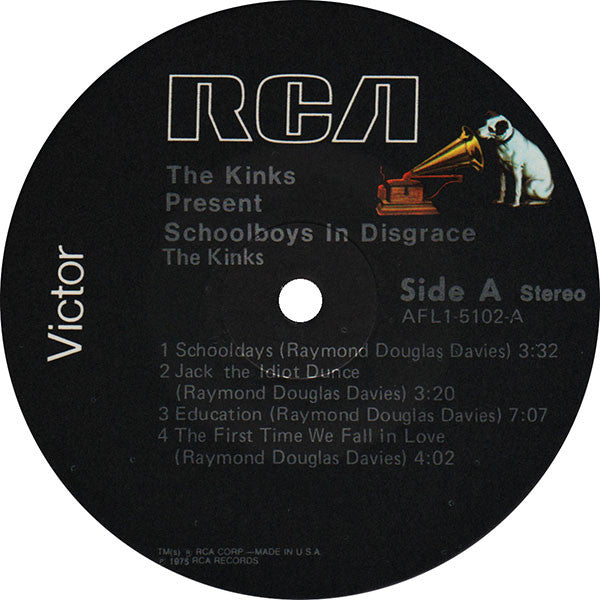 The Kinks : The Kinks Present Schoolboys In Disgrace (LP, Album, RE)