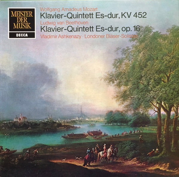 Wolfgang Amadeus Mozart, Ludwig van Beethoven, Vladimir Ashkenazy, London Wind Soloists : Klavier-Quintet Es-dur, K.452 / Klavier-Quintet Es-dur, Op.16 (LP, Album, RE)