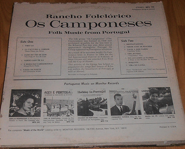 Rancho Folclórico Os Camponeses : Folk Music Of Portugal (LP, Album)