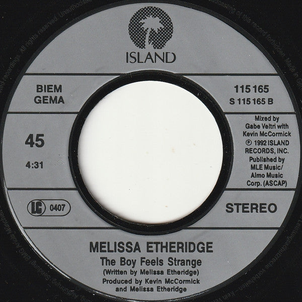 Melissa Etheridge : Ain't It Heavy (7")
