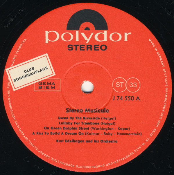 Orchester Kurt Edelhagen : Stereo Musicale (10", Club)