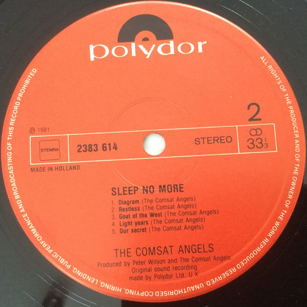 The Comsat Angels : Sleep No More (LP, Album)