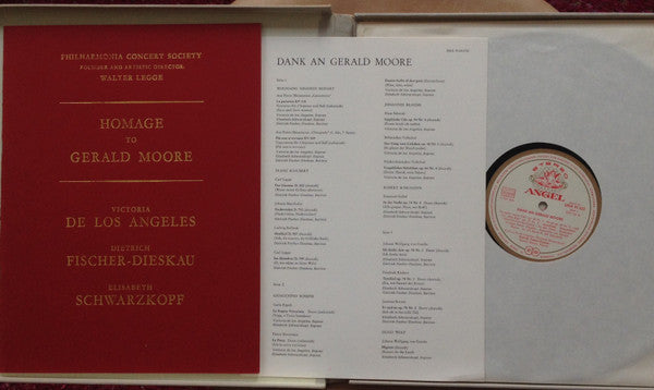 Gerald Moore, Dietrich Fischer-Dieskau, Victoria De Los Angeles, Elisabeth Schwarzkopf : Dank an Gerald Moore (2xLP + Box)
