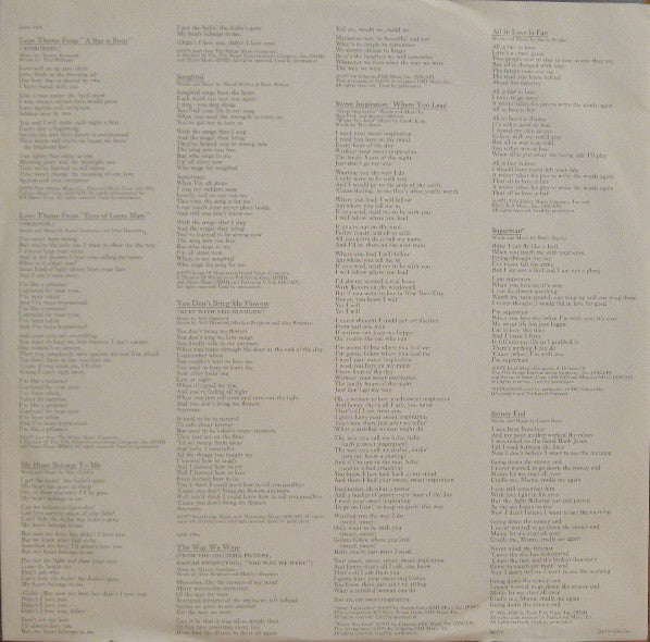 Barbra Streisand : Barbra Streisand's Greatest Hits - Volume 2 (LP, Comp)