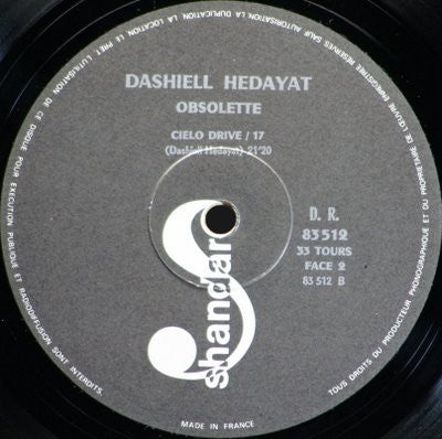 Dashiell Hedayat : Obsolete (LP, Album, RE, Bla)