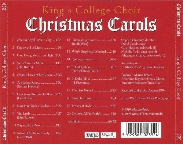 The King's College Choir Of Cambridge : Christmas Carols (CD, Comp)
