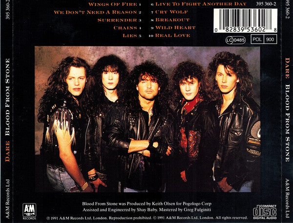 Dare (2) : Blood From Stone (CD, Album)