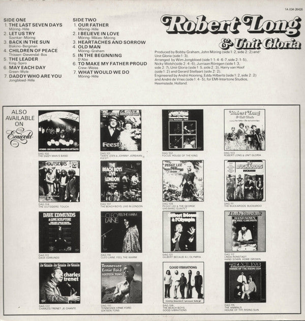 Robert Long & Unit Gloria : Robert Long & Unit Gloria (LP, Comp, RE)