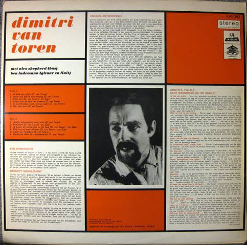 Dimitri van Toren : Dimitri van Toren (LP, Album, Bla)