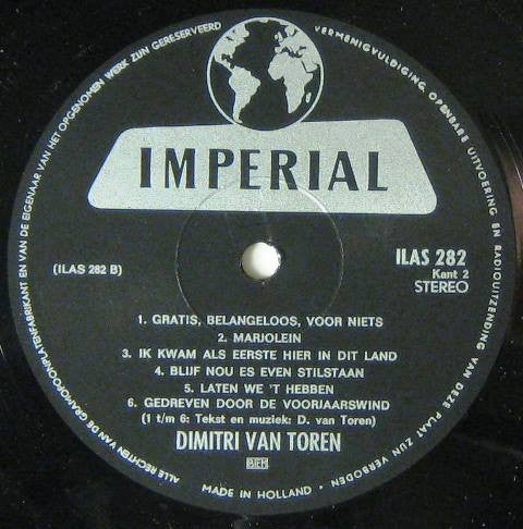 Dimitri van Toren : Dimitri van Toren (LP, Album, Bla)