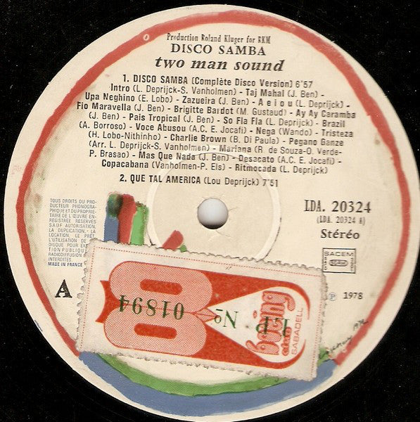Two Man Sound : Disco Samba (LP, Album)