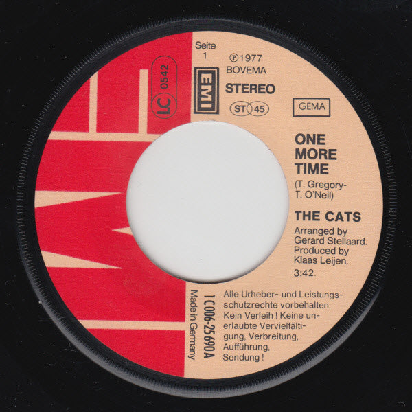 The Cats : One More Time (7", Single)