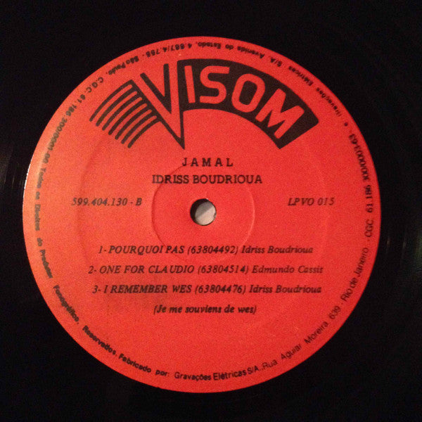 Idriss Boudrioua Quinteto : Jamal (LP, Album)