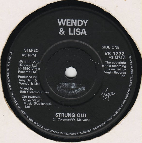 Wendy & Lisa : Strung Out (7", Single, Pap)