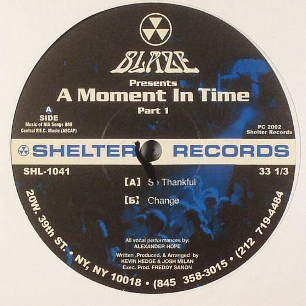 Blaze : A Moment In Time (Part 1) (12")