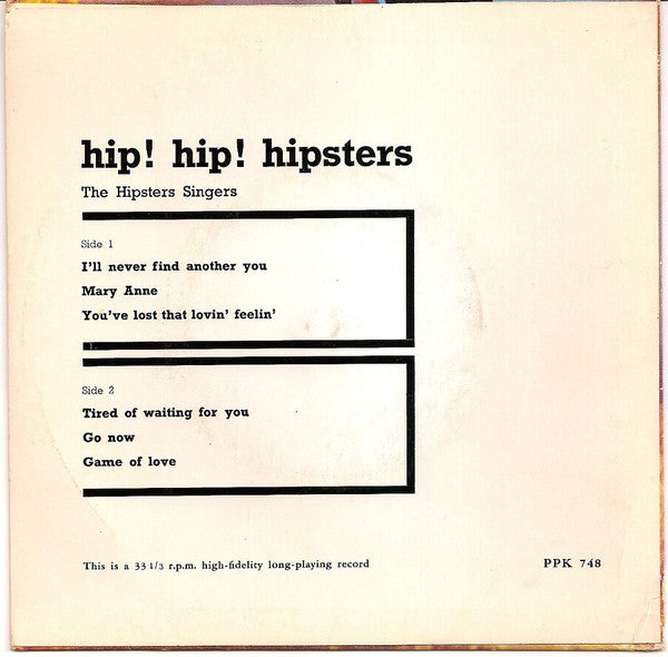 The Hipsters Singers : Hip! Hip! Hipsters (7")