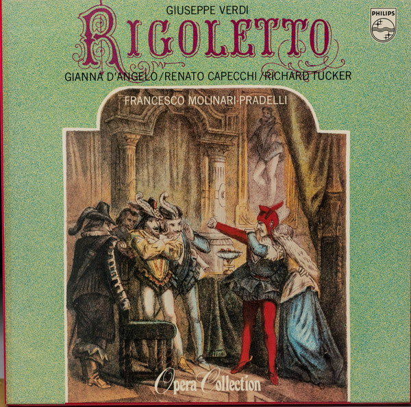Giuseppe Verdi, Gianna D'Angelo, Renato Capecchi, Richard Tucker (2), Francesco Molinari-Pradelli : Rigoletto (2xLP, RE + Box)