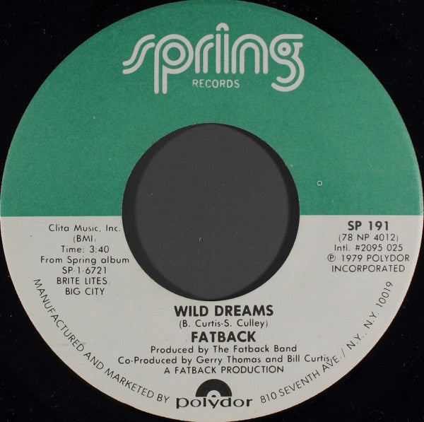 The Fatback Band : Freak The Freak The Funk (Rock) (7", Single, Spe)