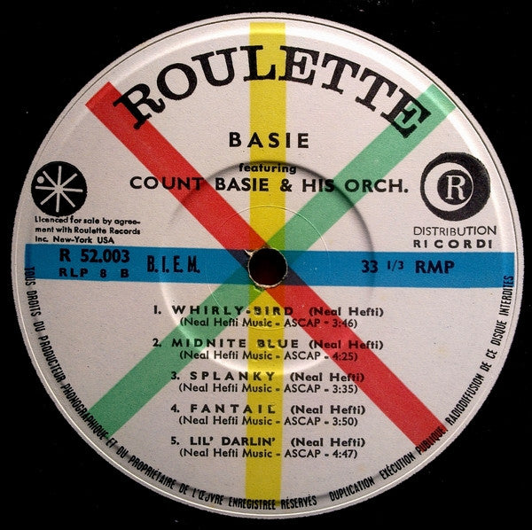 Count Basie And His Orchestra* + Neal Hefti : Basie (LP, Album, Mono, RE)