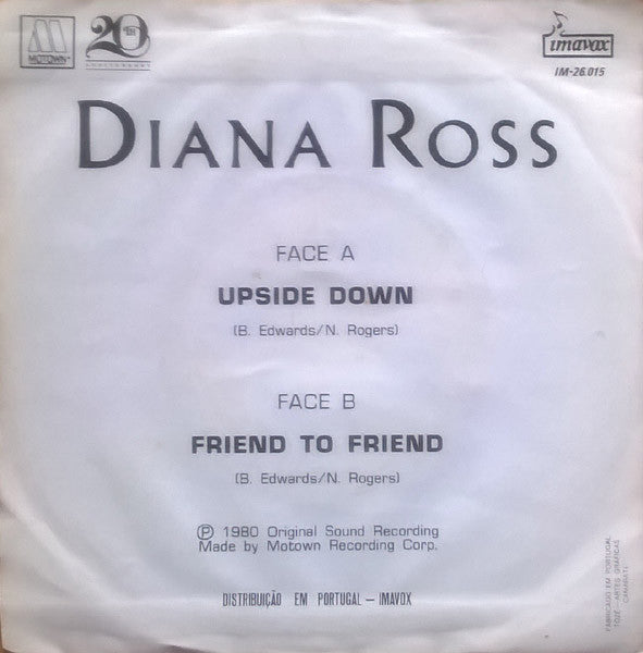 Diana Ross : Upside Down (7", Single)