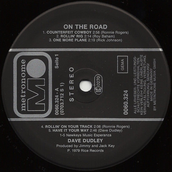 Dave Dudley : On The Road (LP, Album)