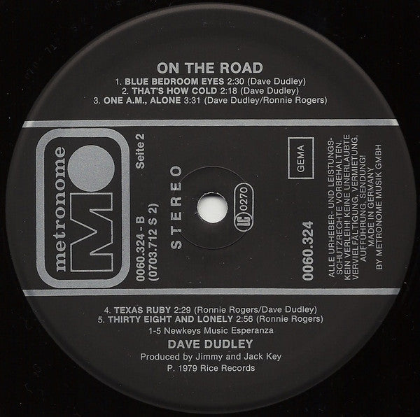 Dave Dudley : On The Road (LP, Album)