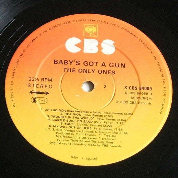 The Only Ones : Baby's Got A Gun (LP, Album)