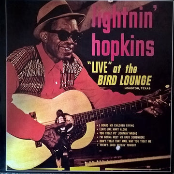 Lightnin' Hopkins : Live At The Bird Lounge (LP, Album, Mono, RE)