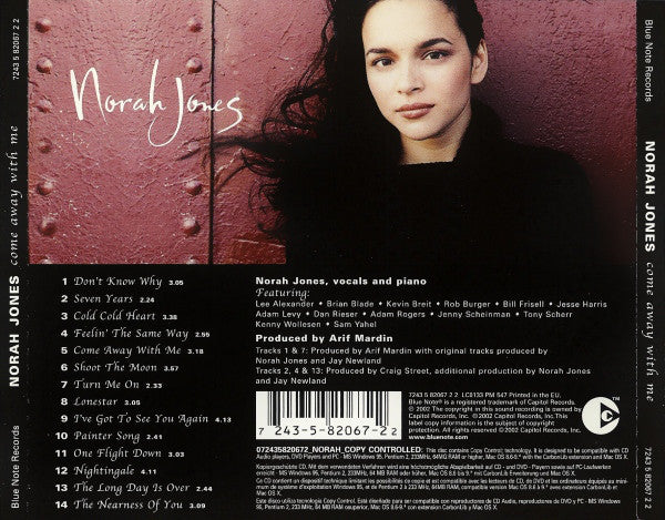 Norah Jones : Come Away With Me (CD, Album, Copy Prot.)
