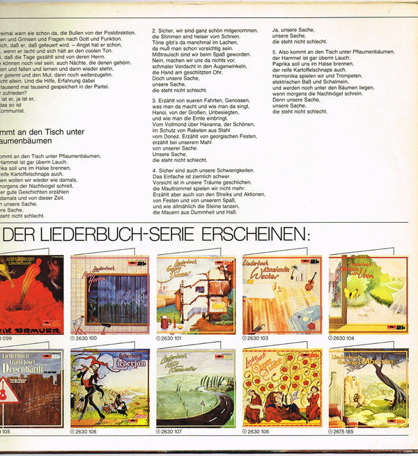 Various : Liederbücher (2xLP, Comp)