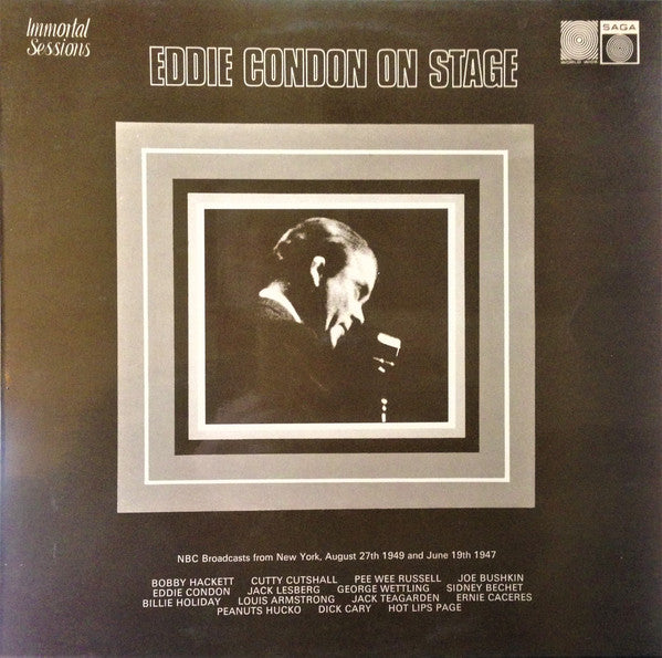 Eddie Condon : Eddie Condon On Stage (LP, Album, Yel)