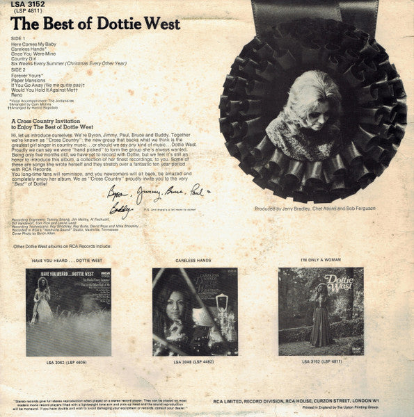 Dottie West : The Best Of Dottie West (LP, Comp)