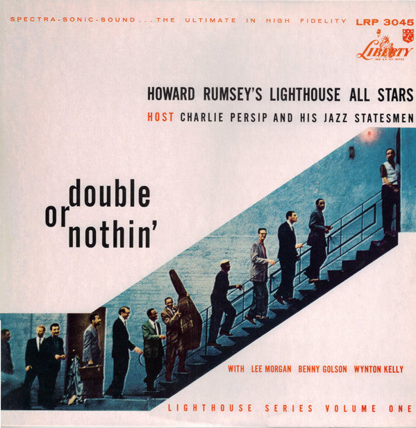 Howard Rumsey's Lighthouse All-Stars Host Charlie Persip's Jazz Statesmen With Lee Morgan, Benny Golson, Wynton Kelly : Double Or Nothin' (LP, Album, Mono, RE)