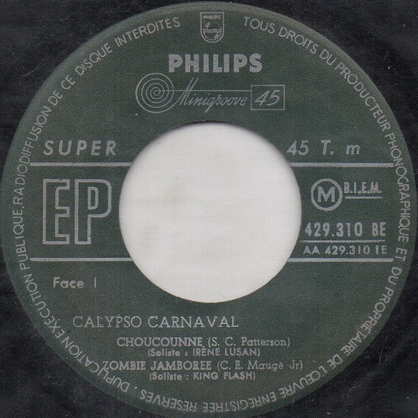 Calypso Carnival : Calypso Carnaval (7", EP, Mono)