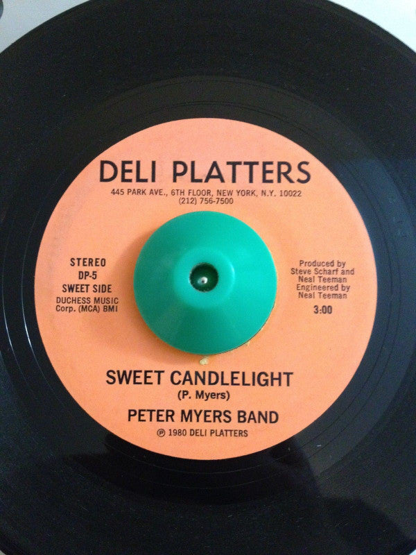 Peter Myers Band : Sweet Candlelight / Real Tears (7", Single)