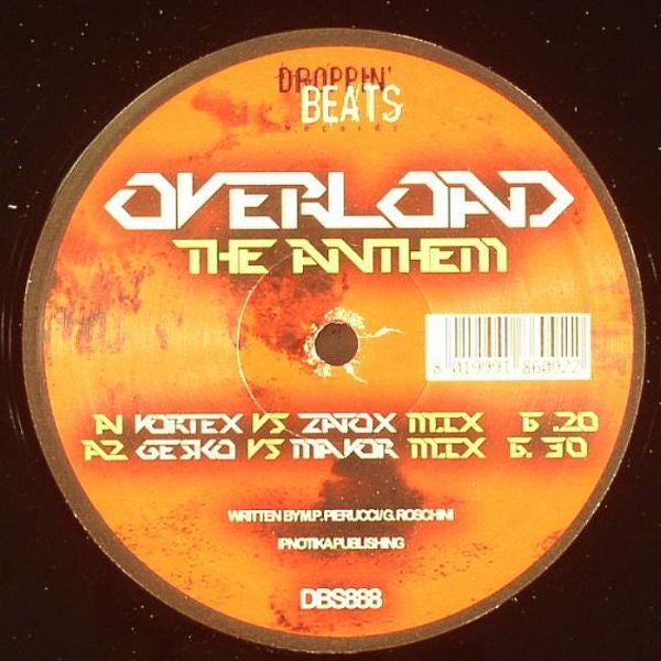 Overload (11) : The Anthem (12", S/Sided)