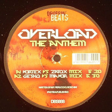 Overload (11) : The Anthem (12", S/Sided)