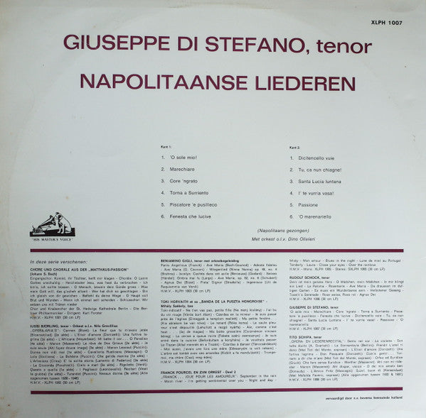 Giuseppe di Stefano : Napolitaanse Liederen (LP)