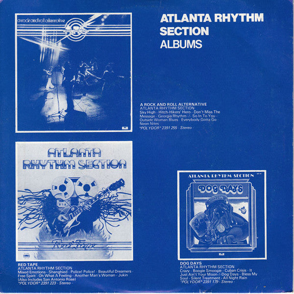 Atlanta Rhythm Section : Imaginary Lover (7", Single)