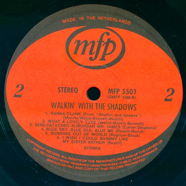 The Shadows : Walkin' With The Shadows (LP, Comp)