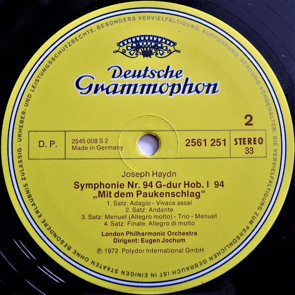 Joseph Haydn – Eugen Jochum, London Philharmonic Orchestra : 12 Londoner Symphonien (6xLP + Box)