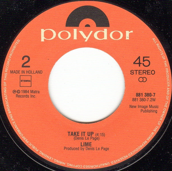 Lime (2) : My Love / Take It Up (7")