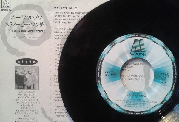 Stevie Wonder : You Will Know (7")