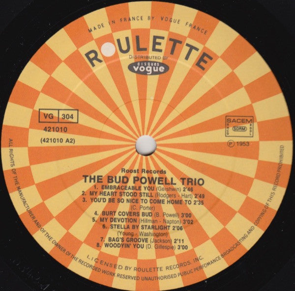 Bud Powell : The Best Years (2xLP, Comp)