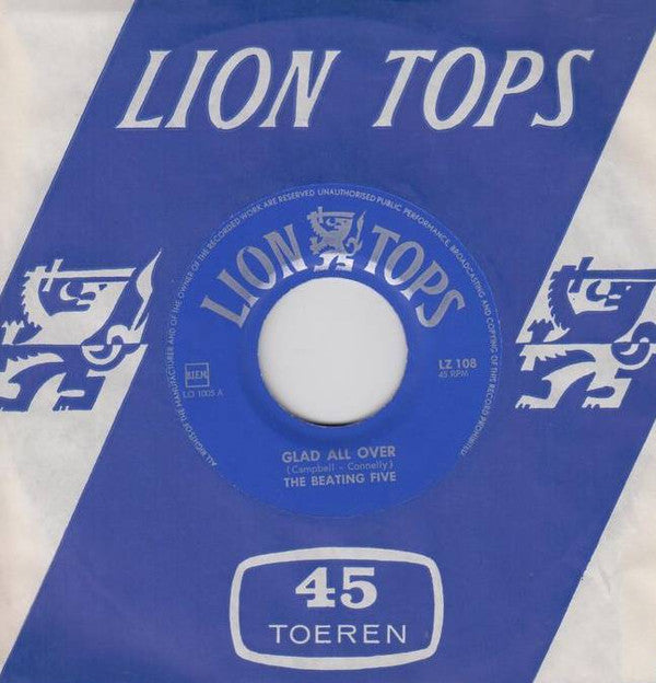The Beating Five : Glad All Over / The Hippy Hippy Shake (7", Single)